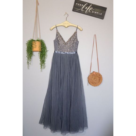 New BHLDN Avery Dress US sz 4- Hydrangea - Picture 4 of 6